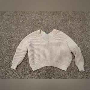 Neely Women's Cream V-Neck Sweater